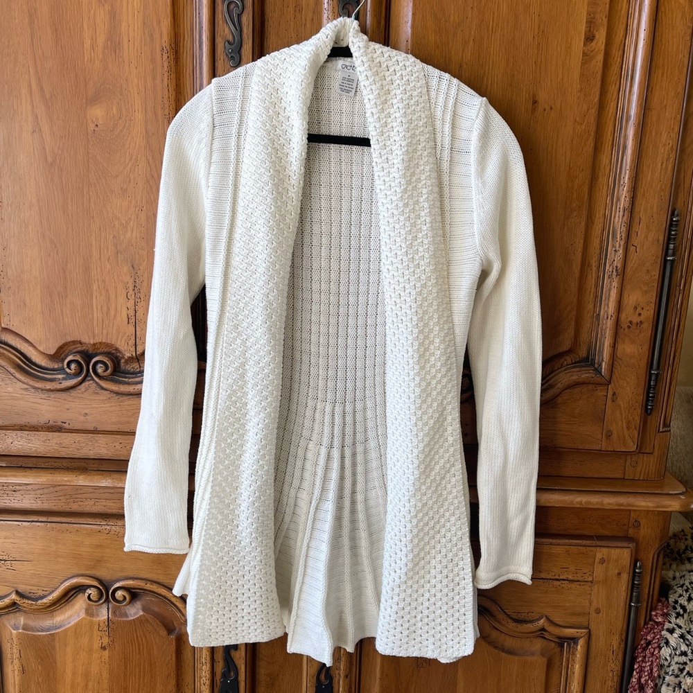 Cache white knit Cardigan